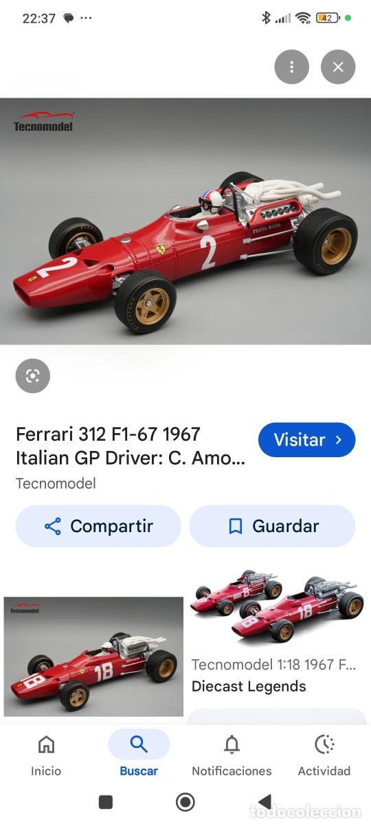 Slot Cars: Scalextric Carrera Universal 1:32 Ferrari 312 Spaghetti 1967
