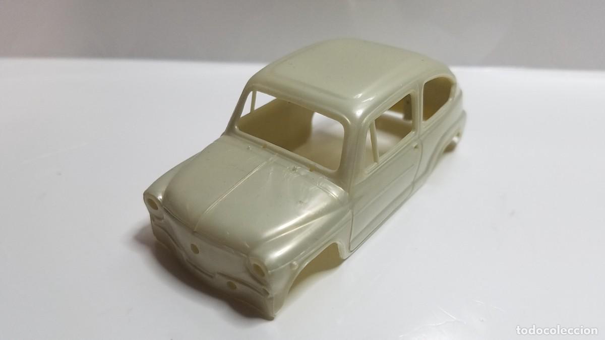 Slot Cars: SLOT SCALEXTRIC REPROTEC CARROCER&Iacute;A SEAT 600E GRIS PERLA