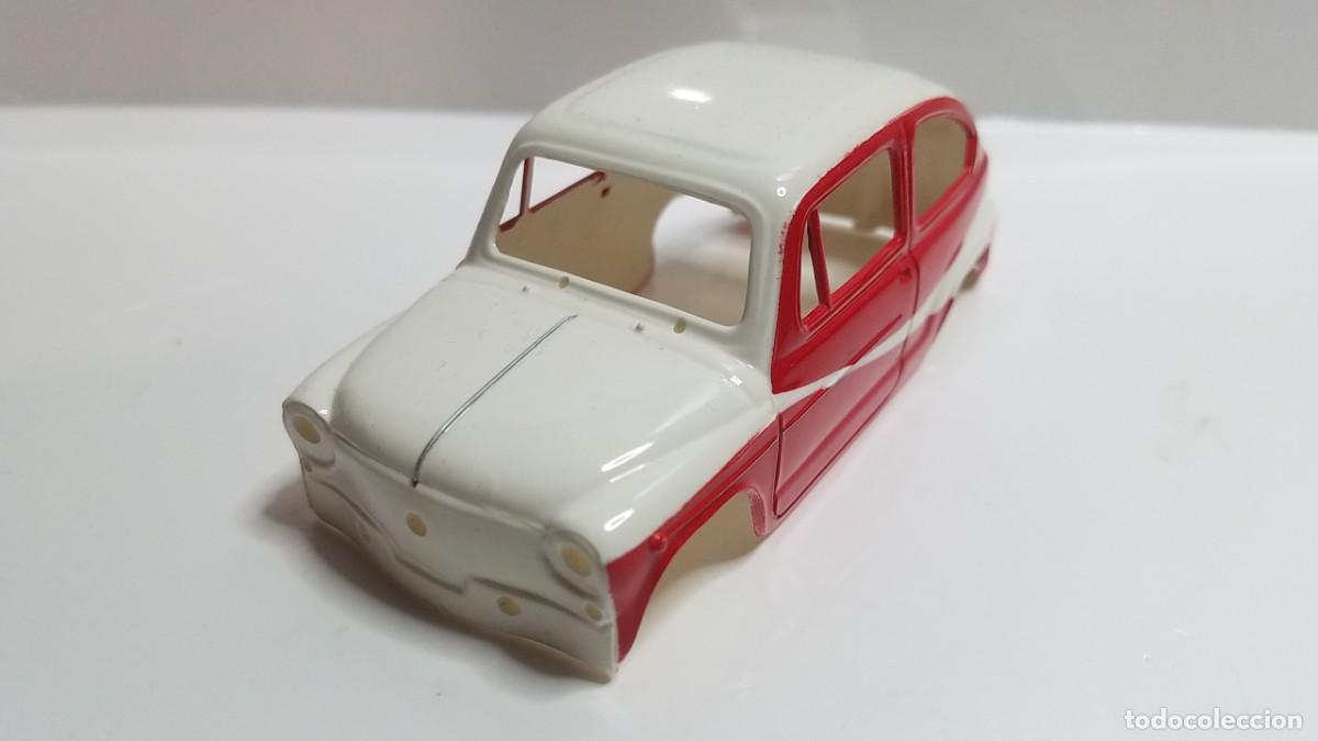 Slot Cars: SLOT SCALEXTRIC REPROTEC CARROCER&Iacute;A SEAT 600E GRIS OSCURO