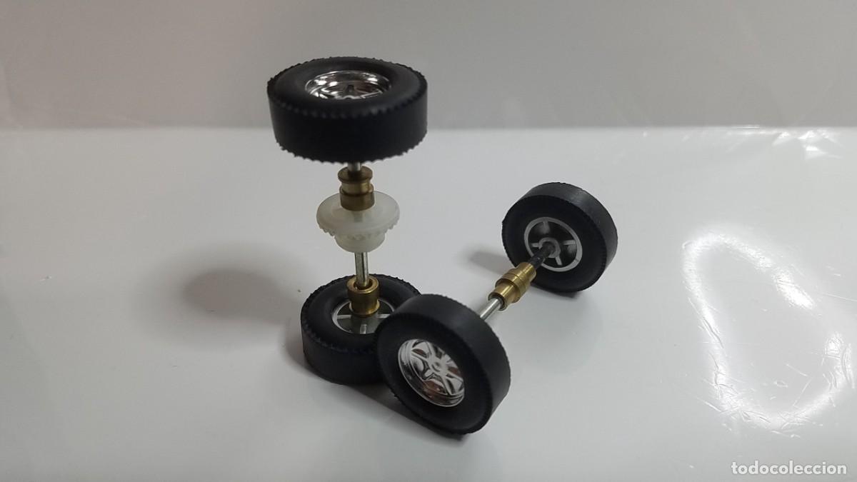 Slot Cars: SLOT SCALEXTRIC REPROTEC JUEGO EJES TREN RUEDAS COOPER REF. C-58