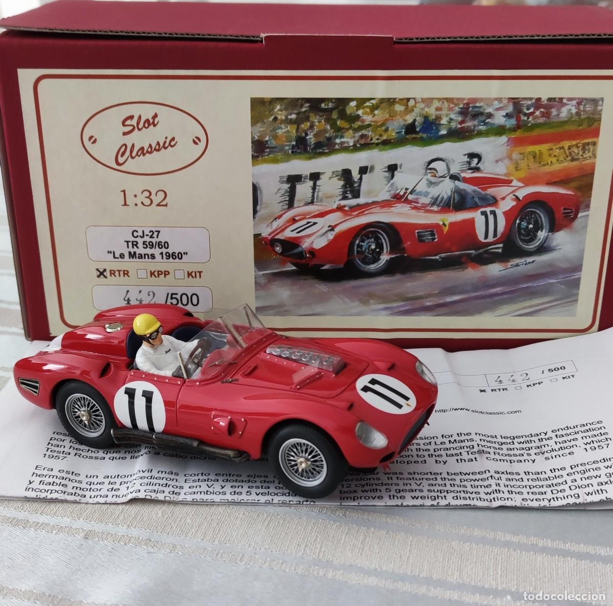 Slot Cars: Slot Classic FERRARI TR59/60 Le Mans 1960 no 11