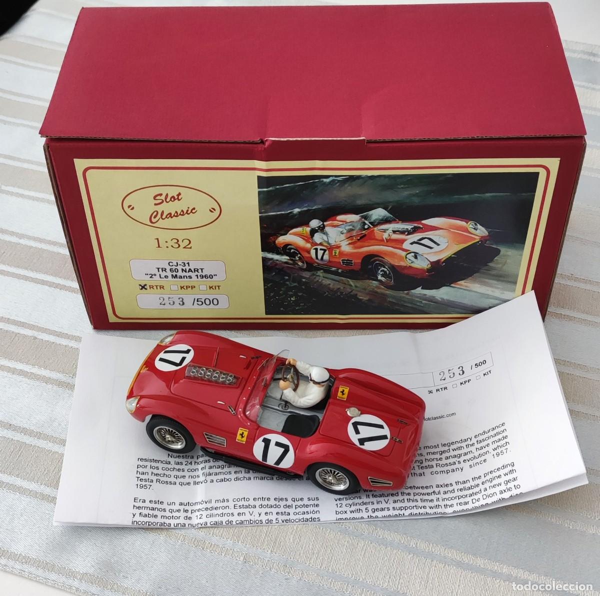 Slot Cars: Slot Classic FERRARI TR 60 NART &rdquo;2&ordm; Le Mans 1960
