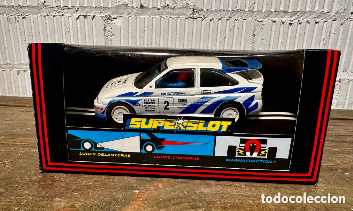 Slot Cars: SUPERSLOT. FORD ESCORT COSWORTH. SCALEXTRIC. A ESTRENAR. HORNBY. A&ntilde;os 80.