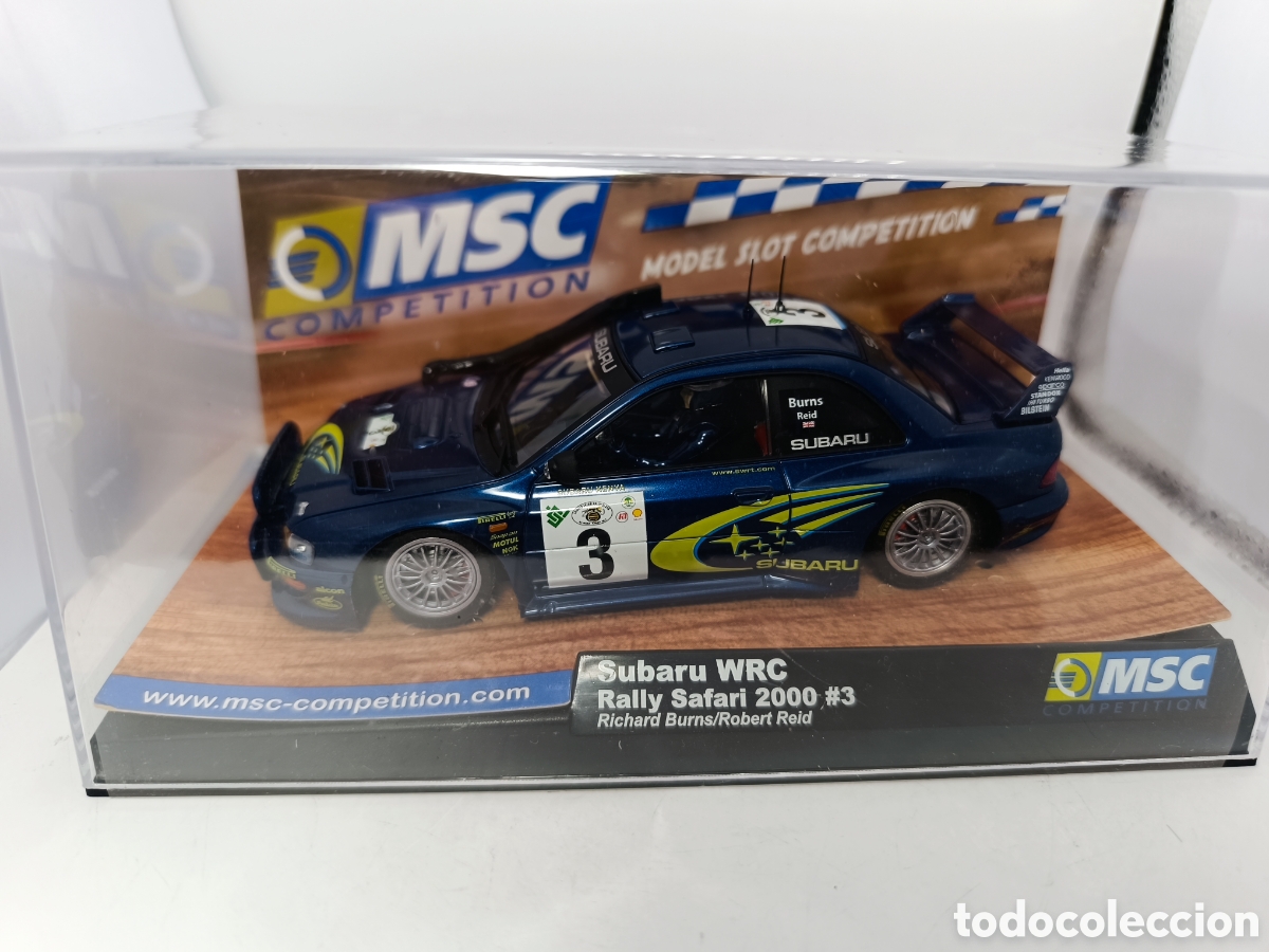 Slot Cars: MSC SUBARU IMPREZA WRC SAFARI 2000 BURNS MSC-6042