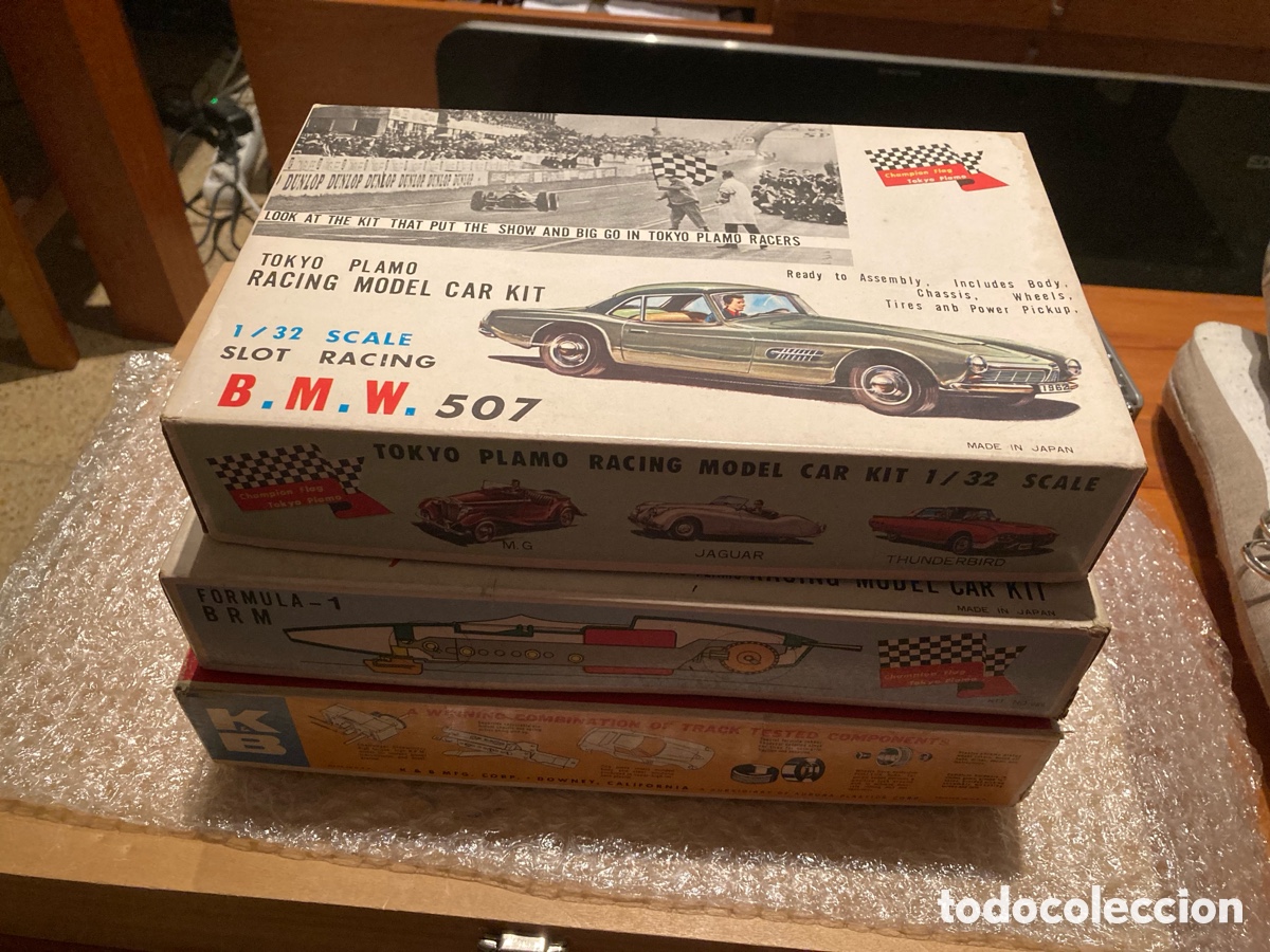 Slot Cars: Lote de tres kits de slot cars nuevos