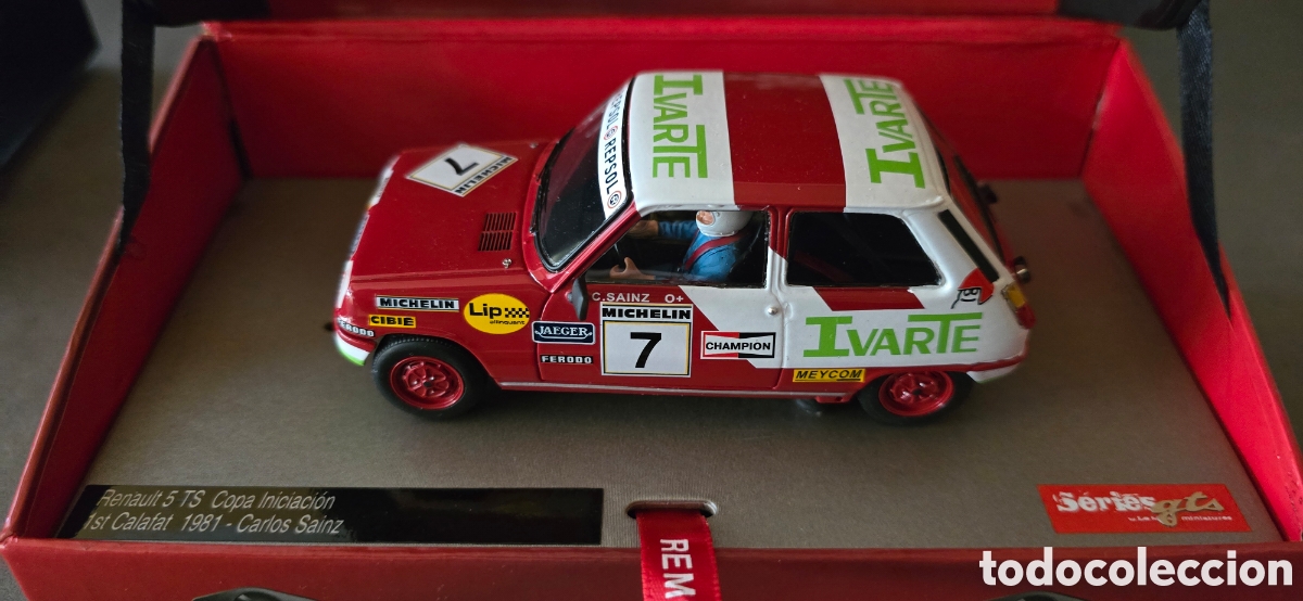 Slot Cars: HobbyClassic Renault 5 TS 1st Calafat Carlos Sainz