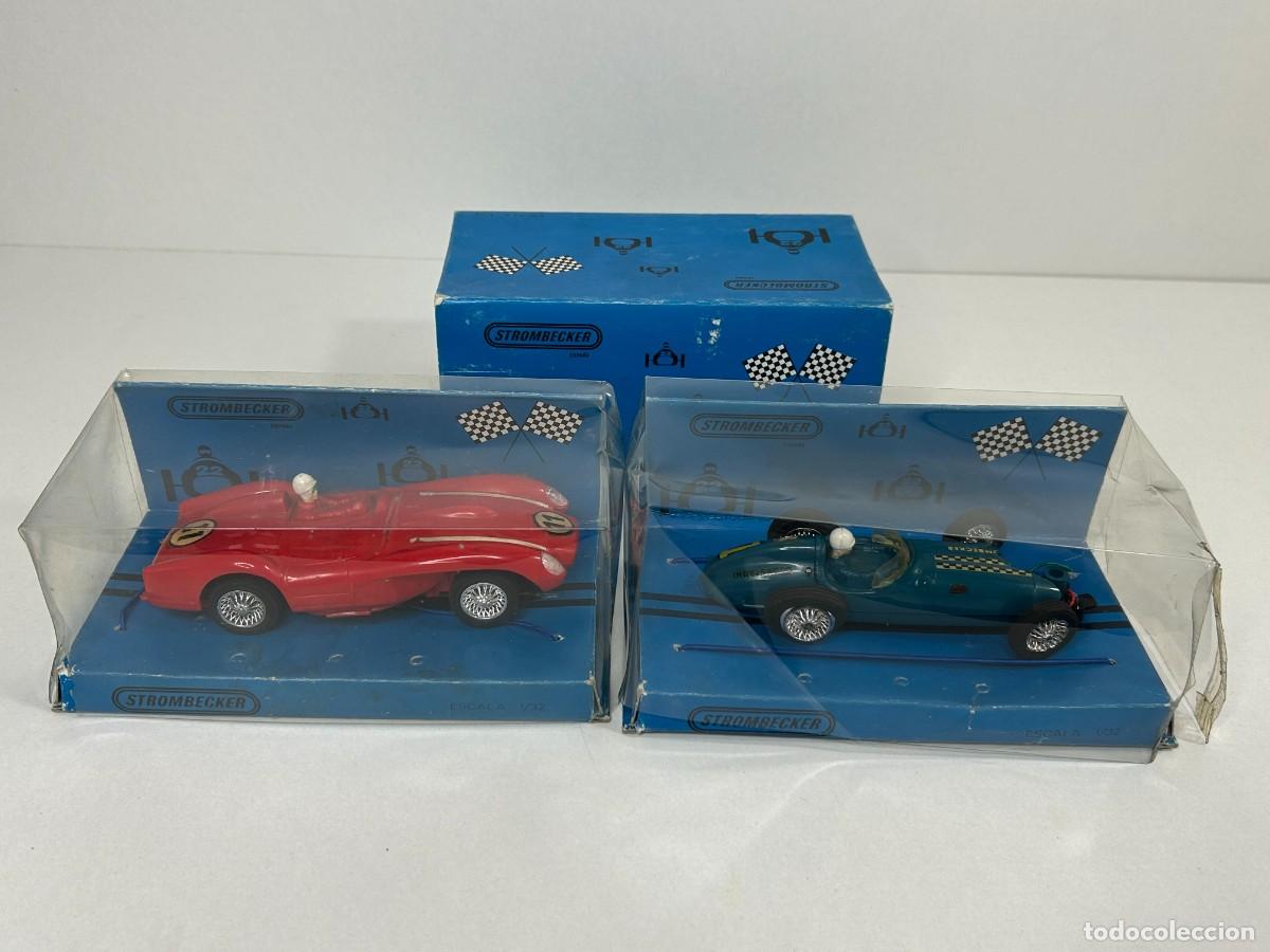 Slot Cars: DOS COCHES SCALEXTRIC STROMBECKER PAY&Aacute;