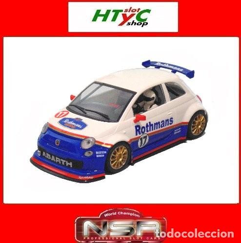 Slot Cars: NSR ABARTH 500 ROTHMANS LIVERY #17 SW SHARK 21.5K NSR0609SW