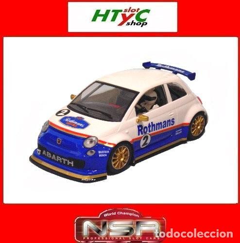 Slot Cars: NSR ABARTH 500 ROTHMANS LIVERY #2 SW SHARK 21.5K NSR0608SW