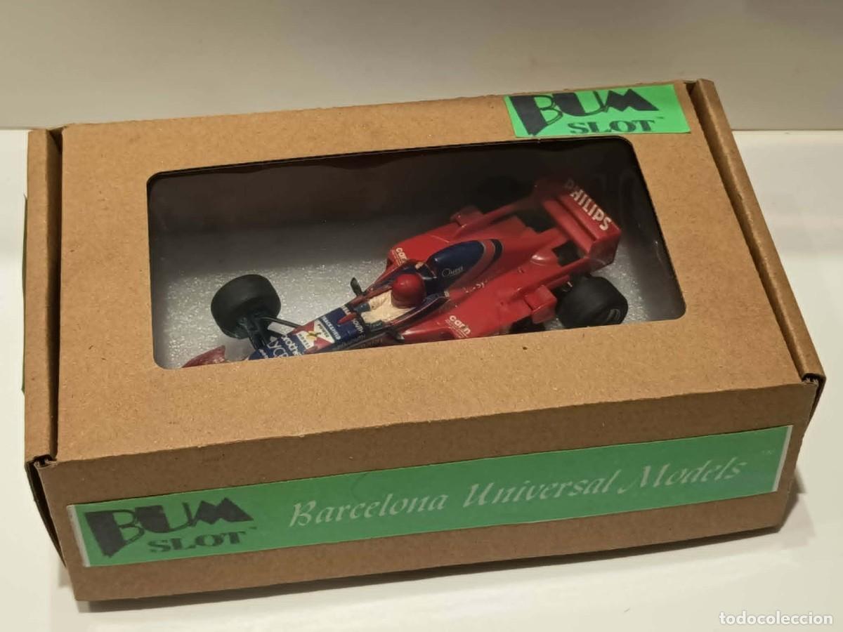 Slot Cars: Scalextric BUMSLOT -Ed,Limitada 200 unidades -Footwork Hart FA17 1996 Riccardo Rosset Gp.Espa&ntilde;a