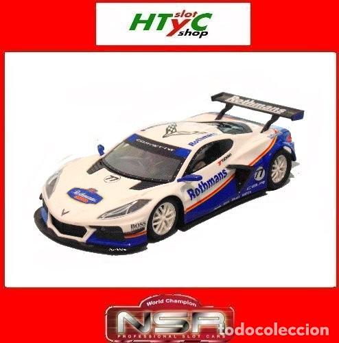 Slot Cars: NSR CHEVROLET CORVETTE C8.R #77 ROTHMANS LIBERY BLUE 0577SW