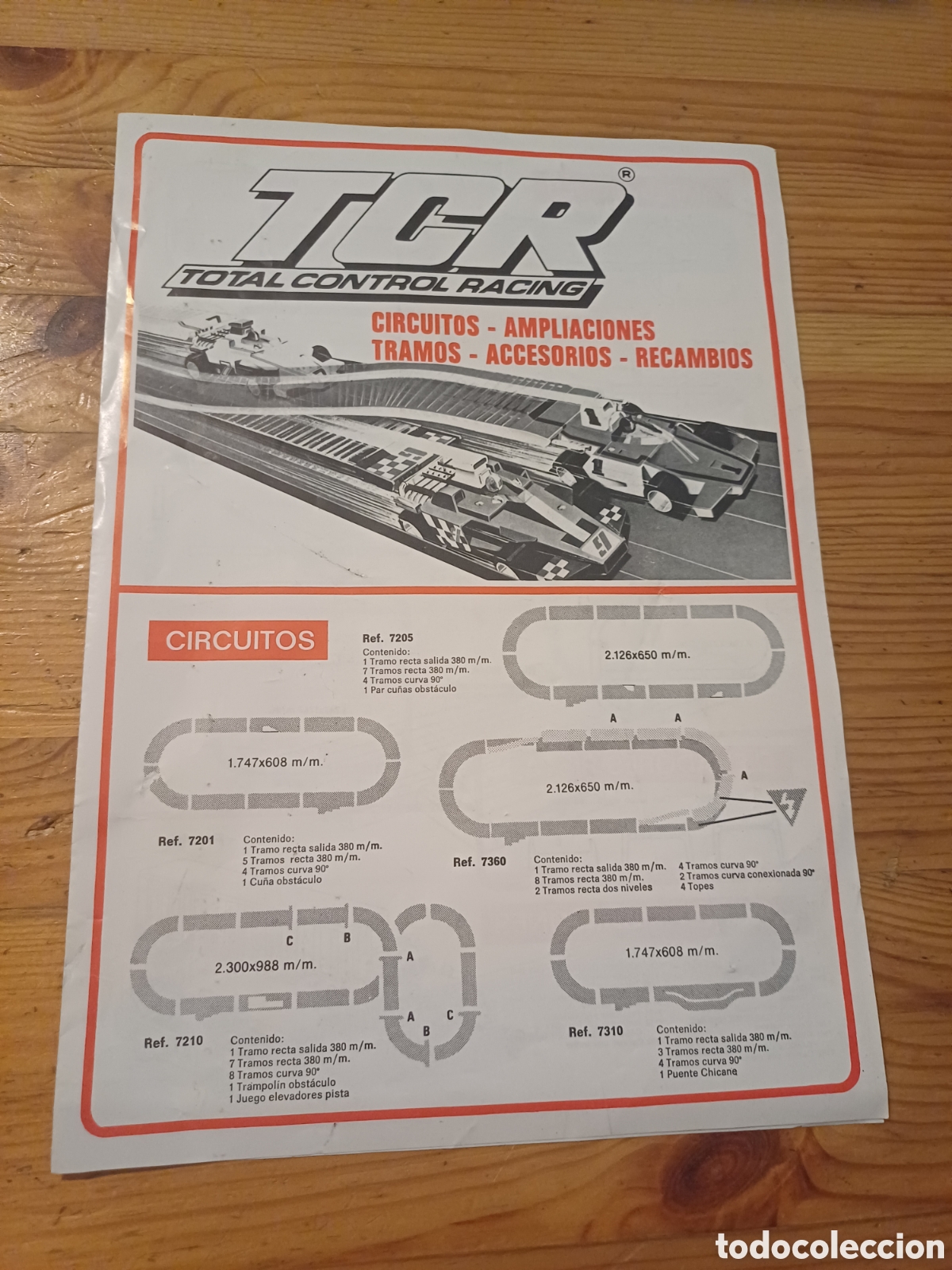 Slot Cars: TCR Total Control Racing Manual o catalogo circuito slot Toy Corp 1980 Model Iber Barcelona