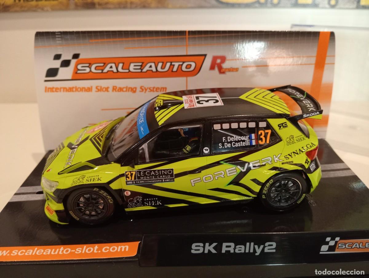 Slot Cars: SCALEAUTO. Skoda. Rally2. Rally Montecarlo 2023. Delecour. Ref. SC-6446R