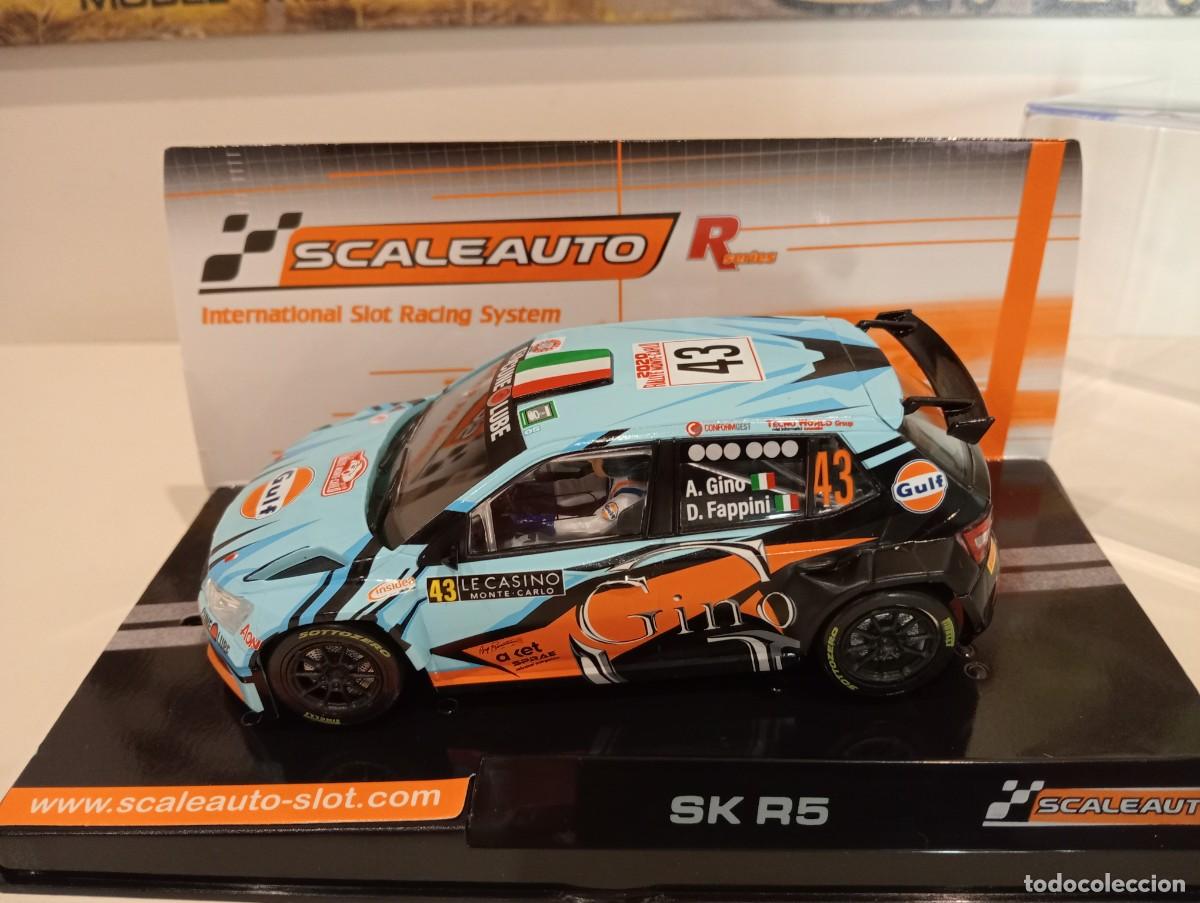 Slot Cars: SCALEAUTO. Skoda. R5. Rally Montecarlo 2020. GULF. Gino-Fappini. Ref. SC-6443R