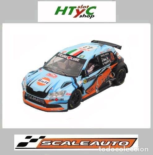 Slot Cars: SCALEAUTO SKODA FABIA R5 #43 GULF RALLYE MONTE CARLO 2020 GINO / FAPPANI SC6443R