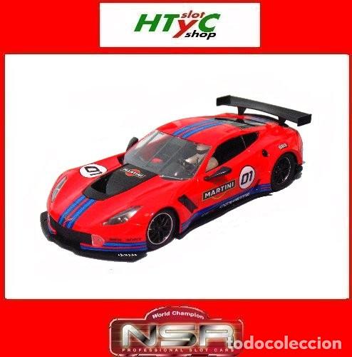 Slot Cars: NSR CORVETTE C7R MARTINI LIVERY RED #1 NSR0436AWDEF
