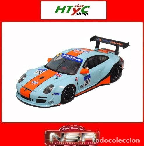 Slot Cars: NSR PORSCHE 997 #20 LE MANS 2017 GULF RACING LIVERY AW NSR0617AW