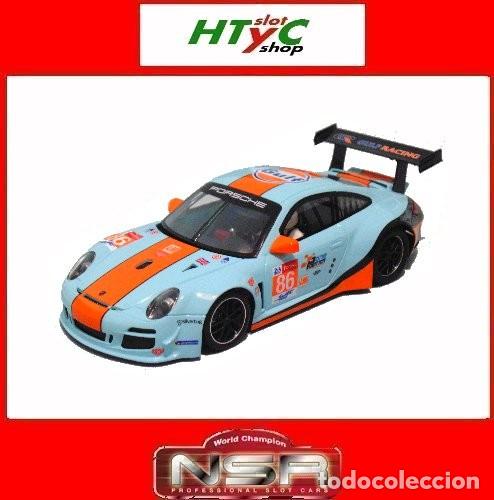 Slot Cars: NSR PORSCHE 997 #86 24H LE MANS 2018 GULF RACING NSR0618AW