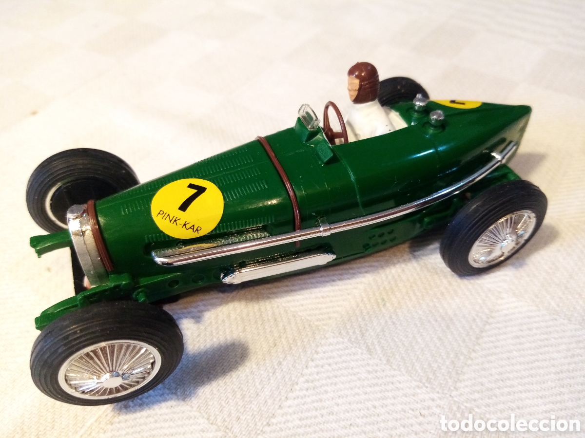 Slot Cars: SCALEXTRIC SLOT PINK-KAR BUGATTI TYPE 59 VERDE CV.013
