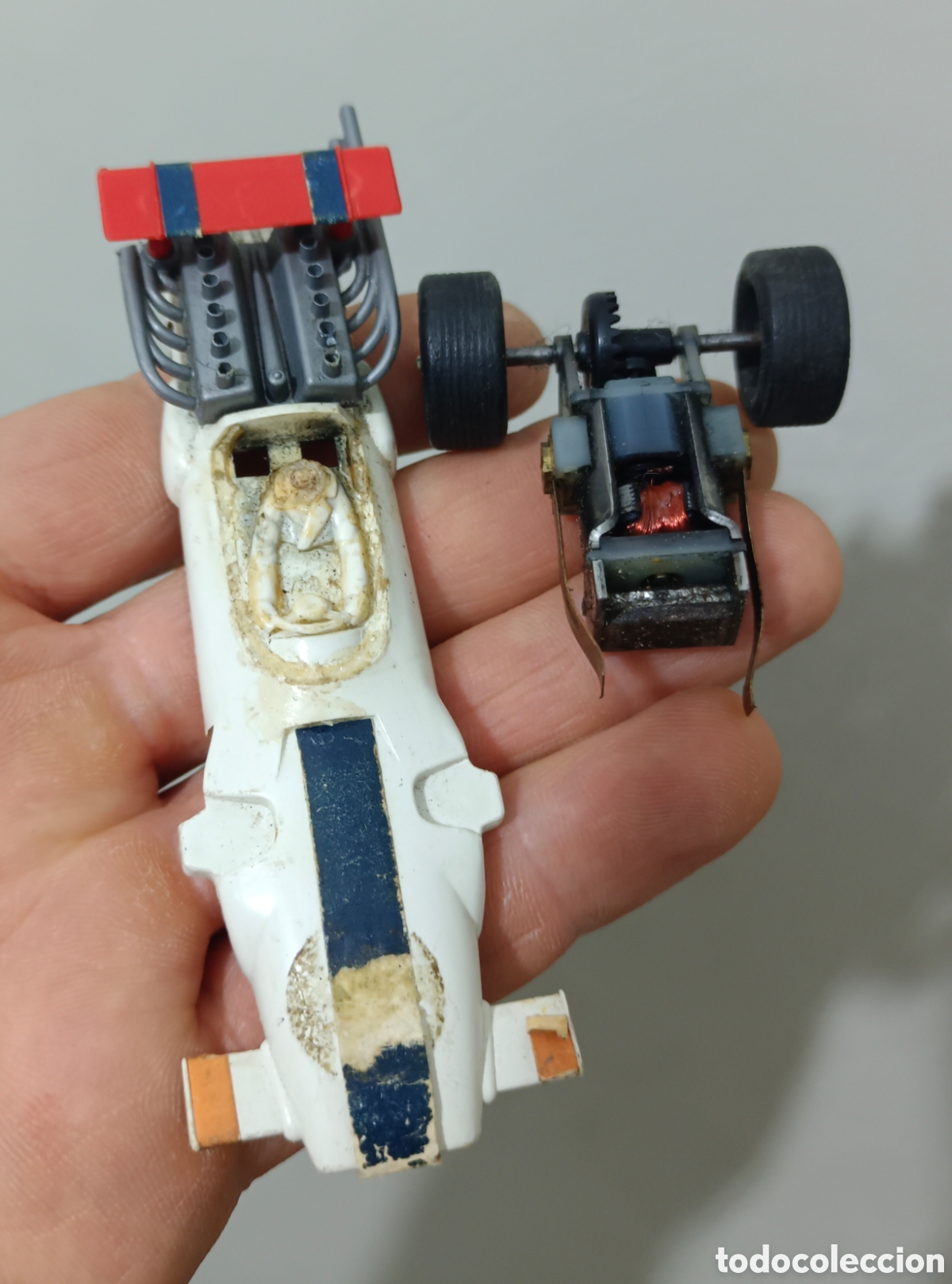 Slot Cars: Carroceria motor y eje trasero Matra MS7 joueff scalextric , slot