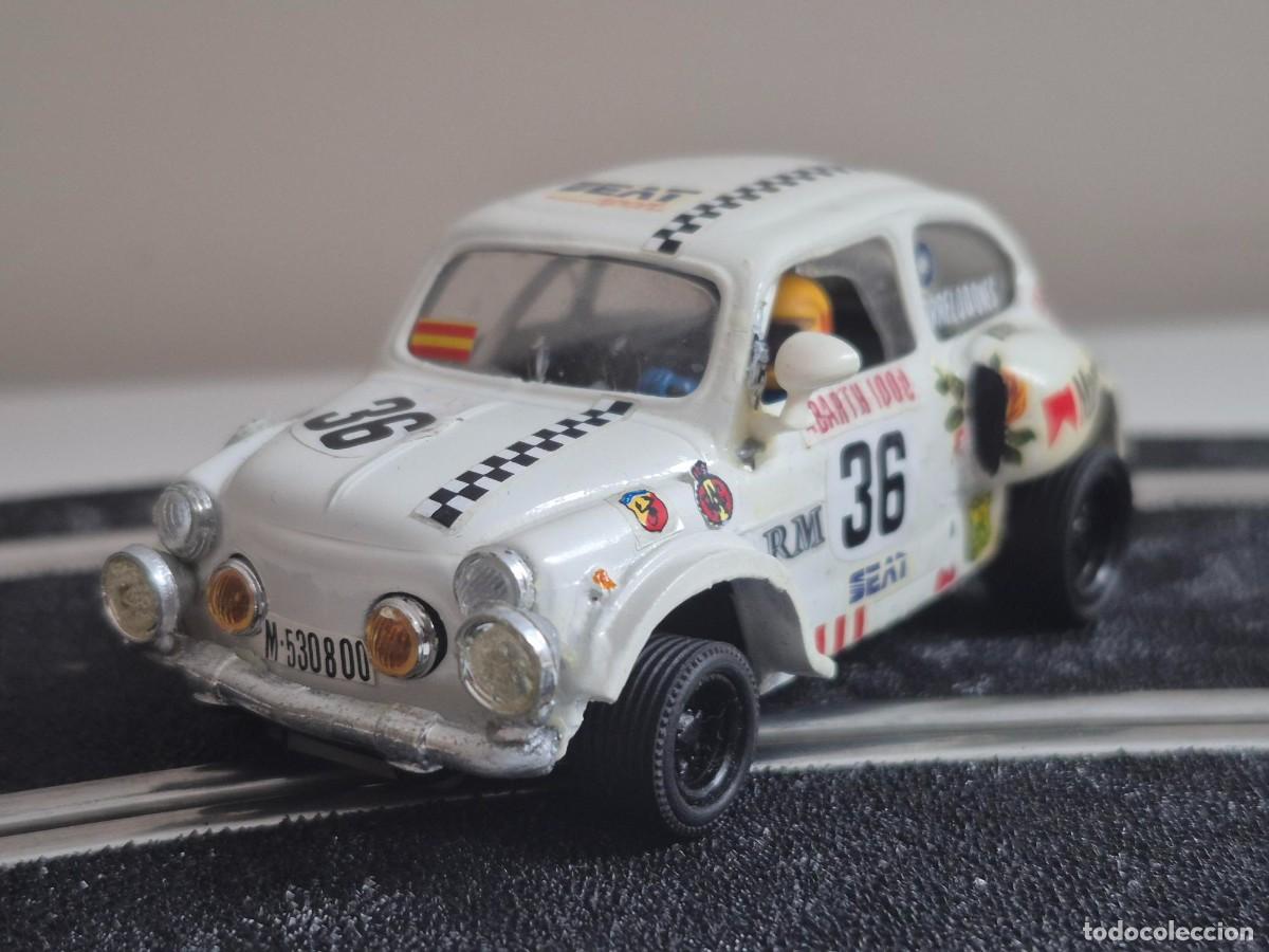 Slot Cars: SCALEXTRIC COCHE SEAT 600 BLANCO TC 600 L 470 SLOT CAR