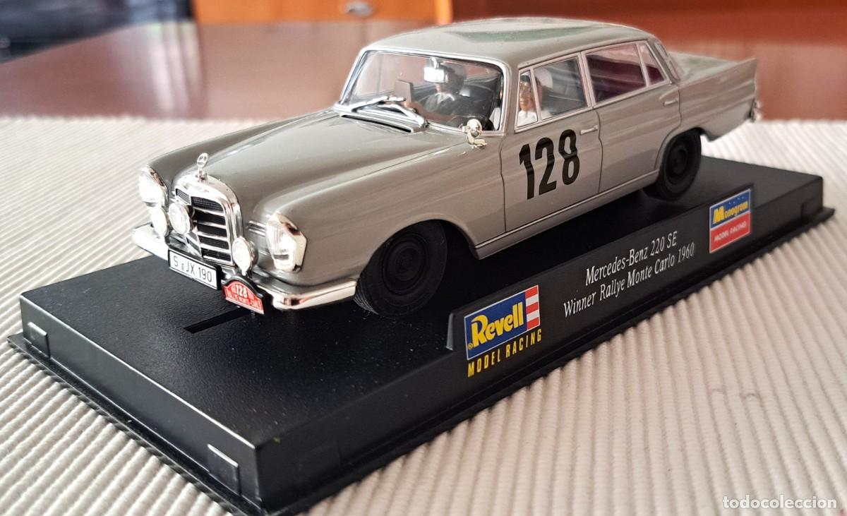 Slot Cars: MERCEDES BENZ 220 SE - REVELL MODEL RACING - VENCEDOR RALLYE MONTECARLO 1960 - APENAS USADO