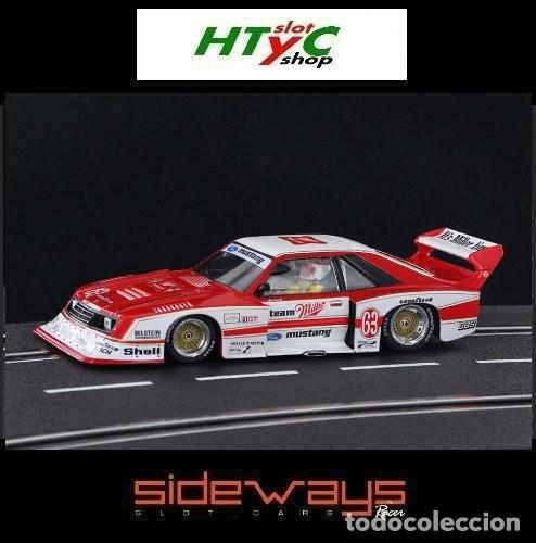 Slot Cars: SIDEWAYS FORD MUSTANG TURBO #63 MILLER TEAM DRM NORISRING 1981 J. PAUL JR SW0066
