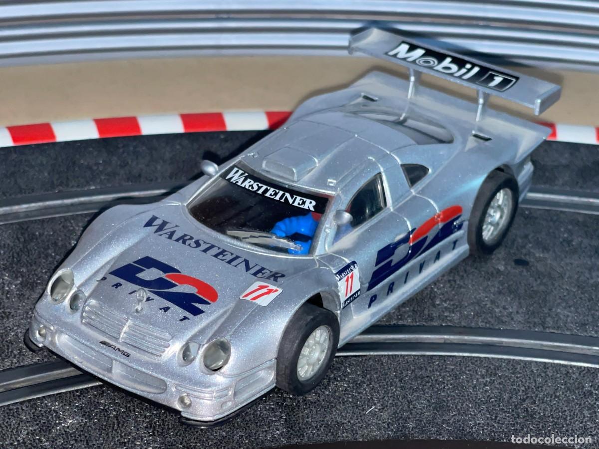 Slot Cars: 97- Scalextric Cartronic Mercedes CLK GTR Warsteiner D2 Privat #11 slot car 1:32 scx
