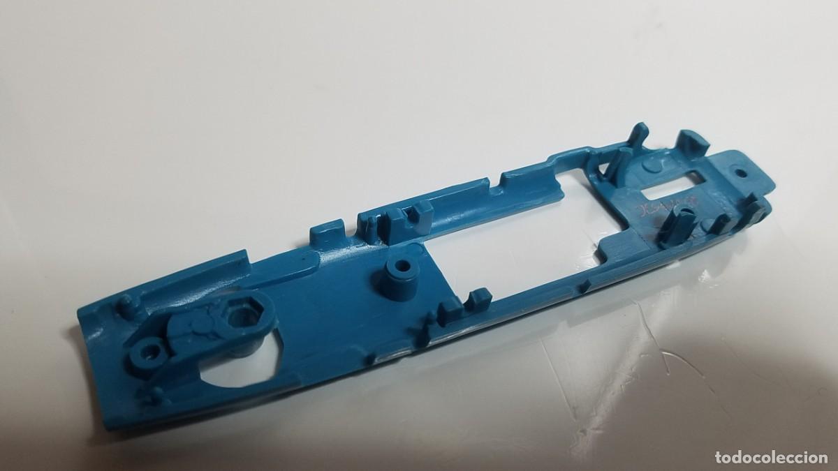 Slot Cars: SLOT SCALEXTRIC REPROTEC DESGUACE CHASIS MCLAREN AZUL CLARO REF. 5043