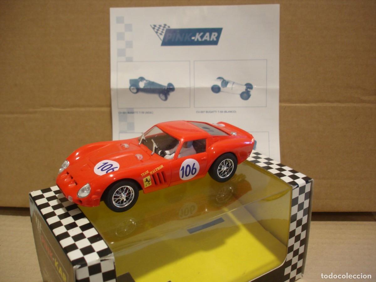 Slot Cars: PINK KAR FERRARI 250 TARGA FLORIO 63' REF CV-008 NUEVO CON SU CAJA ORIGINAL