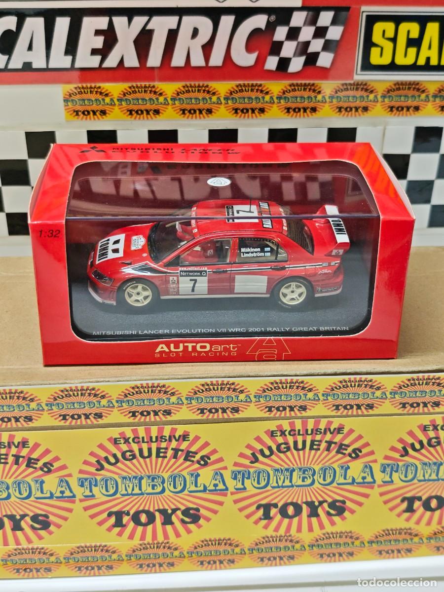 Slot Cars: MITSUBISHI LANCER EVOLUTION VII WRC 2001 RALLY GREAT BRITAIN AUTOART FLY SPIRIT SCALEXTRIC