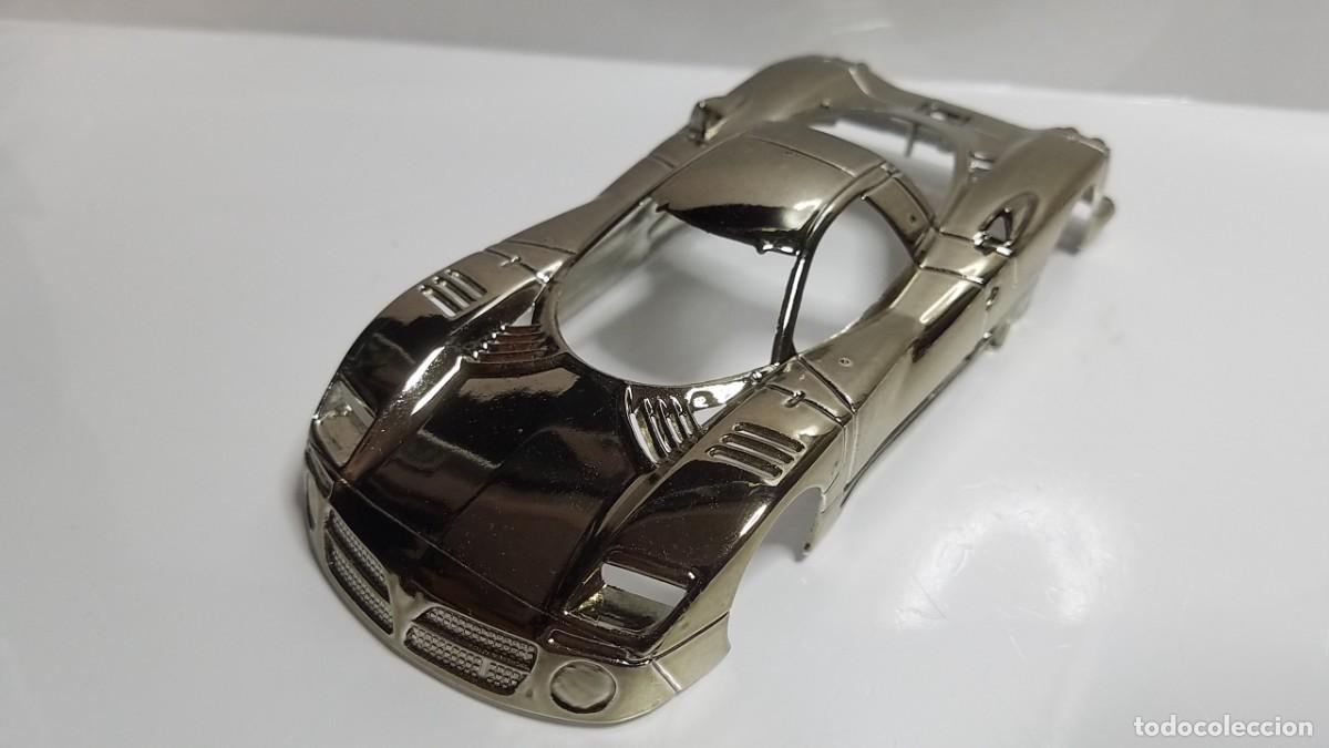 Slot Cars: SLOT SCALEXTRIC REPROTEC SPEED LIGHT CARROCERIA CROMO CROMADO O DORADA ORO NISSAN R 390