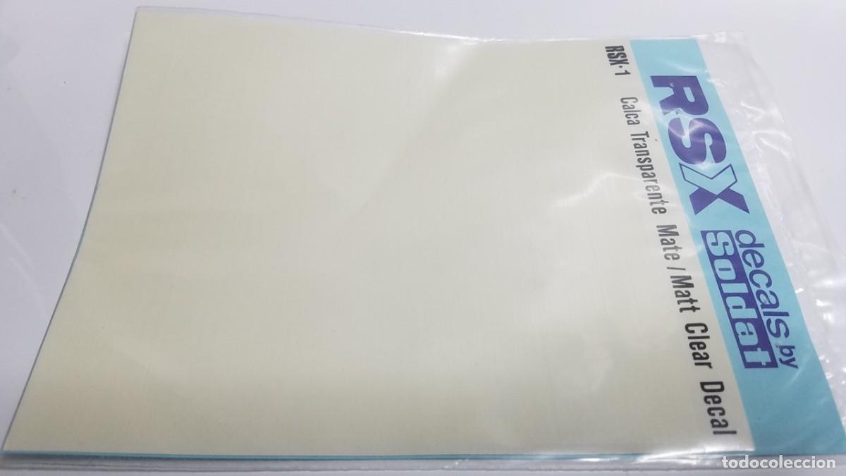 Slot Cars: SLOT SCALEXTRIC SOLDAT BLISTER CALCA TRANSPARENTE MATE RSX-1