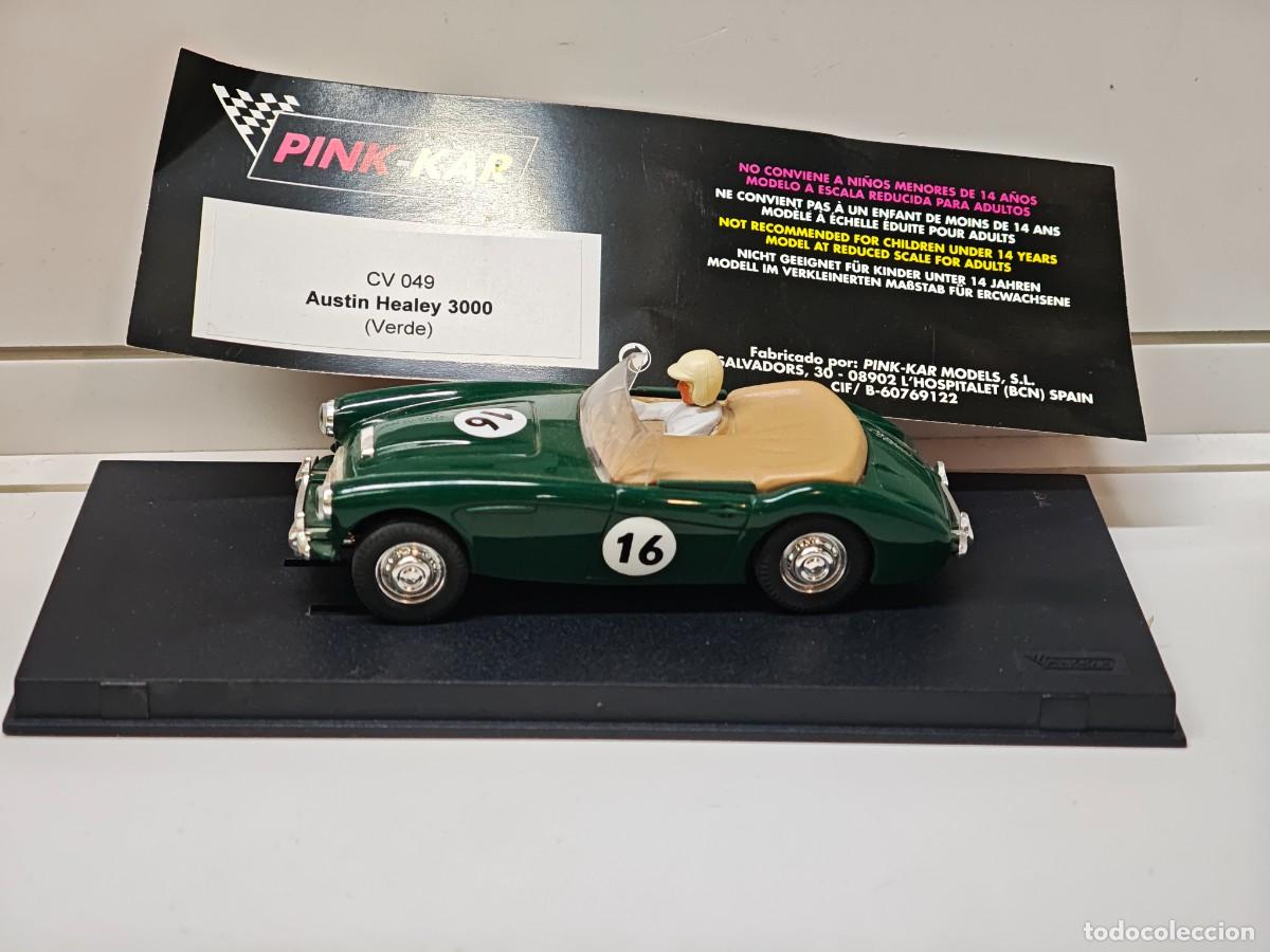Slot Cars: AUSTIN HEALEY 3000 VERDE PINK-KAR FLY SPIRIT SCALEXTRIC SUPERSLOT REVELL