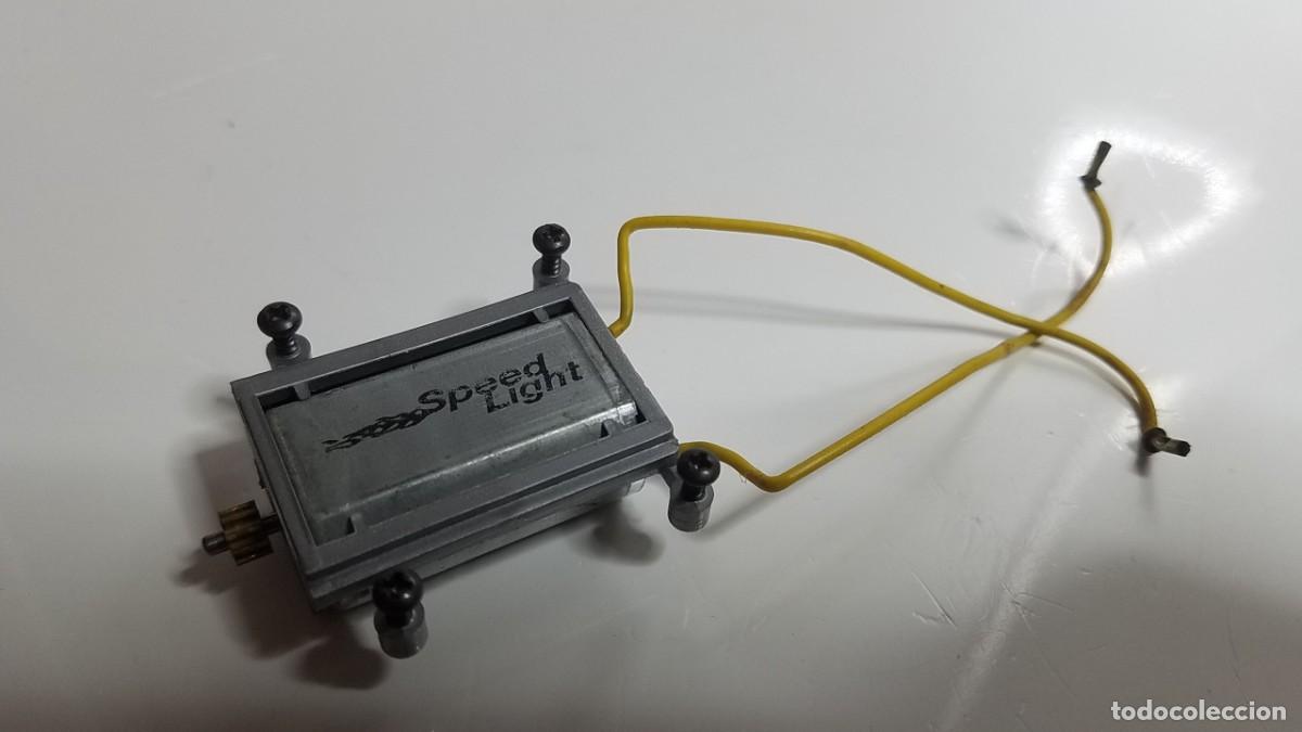 Slot Cars: SLOT SCALEXTRIC REPROTEC SPEED LIGHT MOTOR CON ADAPTADOR BANCADA SOPORTE O CUNA