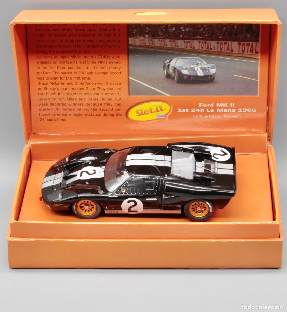 Slot Cars: Ford MKII 1&ordm; 24 Horas de Le Mans 1966 (Slot.it)