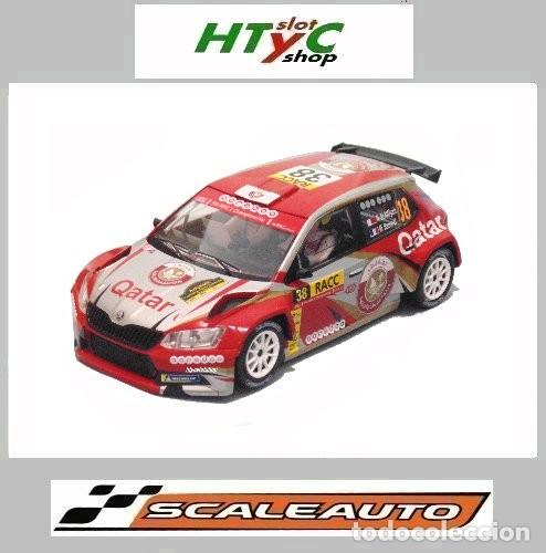 Slot Cars: SCALEAUTO SKODA FABIA R5 #38 RALLY CATALUNYA 2015 AL ATTIYAH SC-6444R