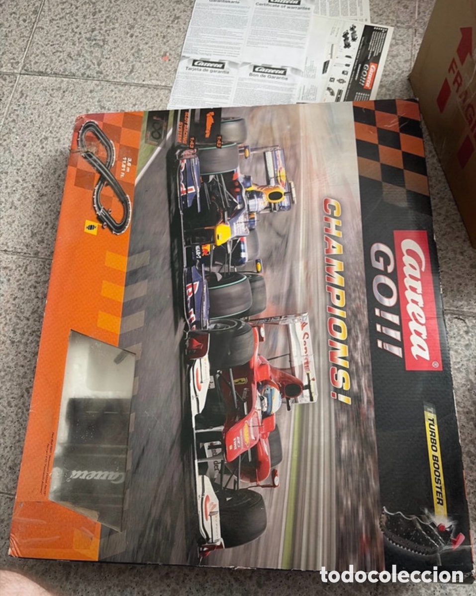 Slot Cars: Scalextric, circuito Carrera go!! antiguo coches carreras