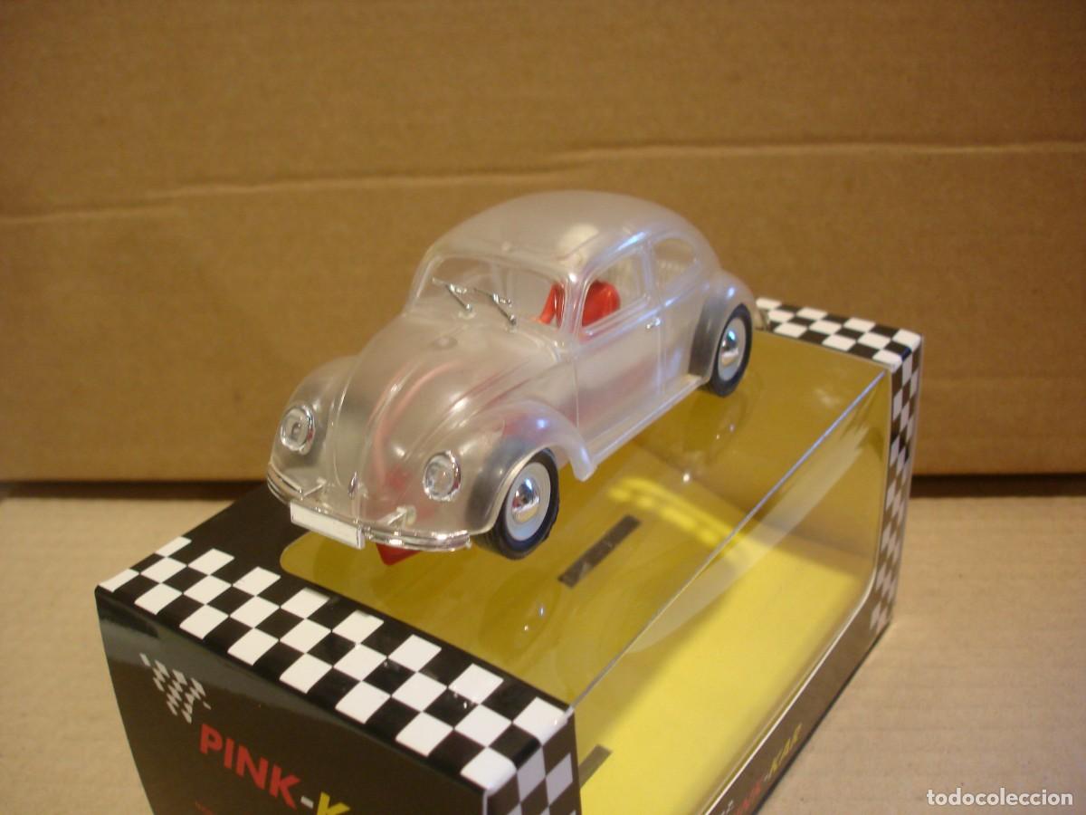 Slot Cars: PINK KAR VW BEETLE TRANSPARENTE NUEVO