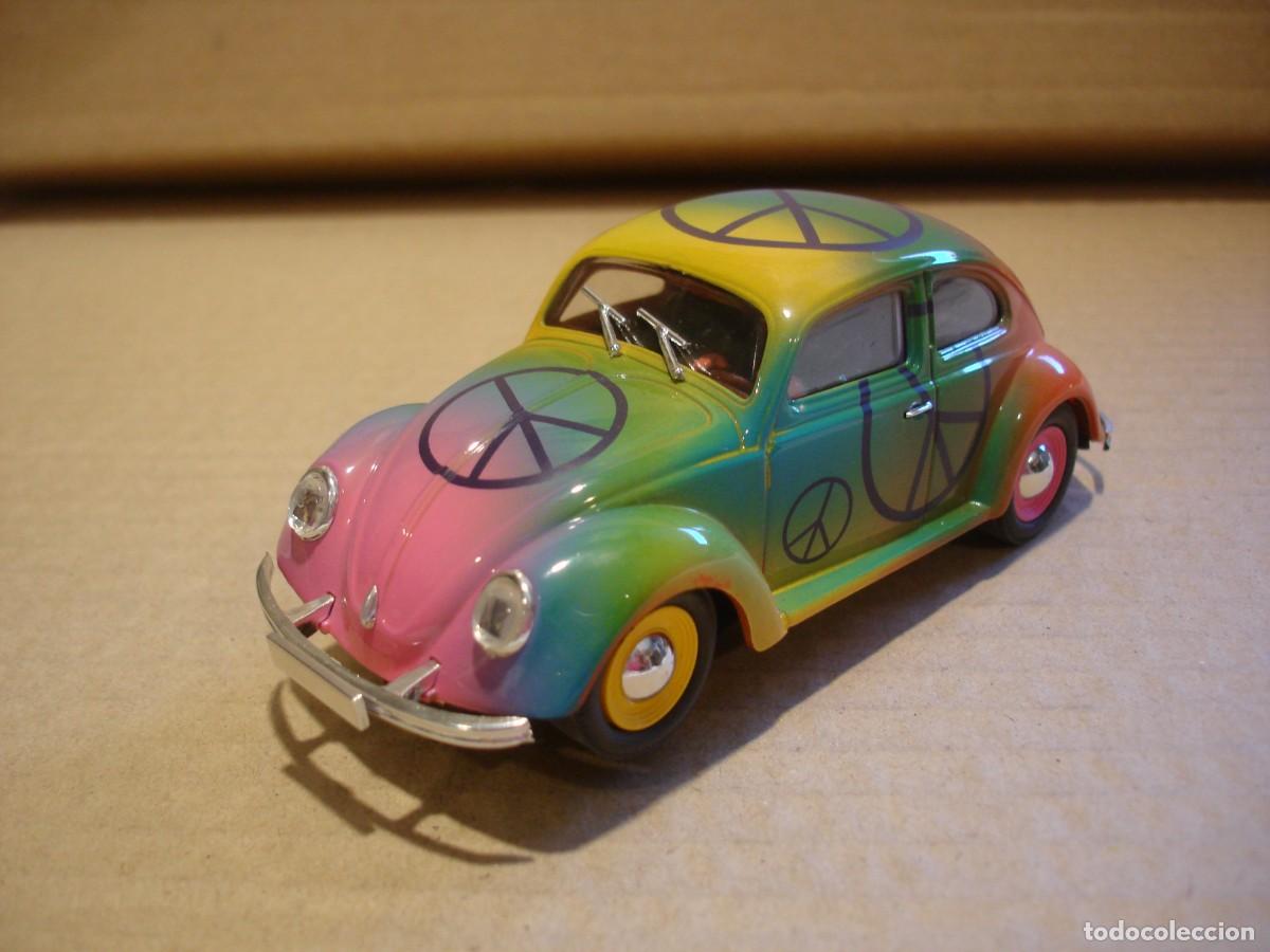 Slot Cars: PINK KAR VW ESCARABAJO HIPPY REF. CV-047 NUEVO