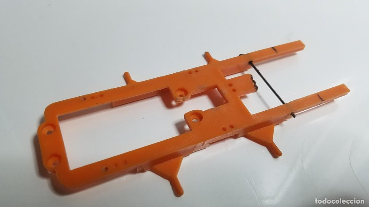 Slot Cars: SLOT SCALEXTRIC CHASIS NARANJA DESCONOZCO LA MARCA