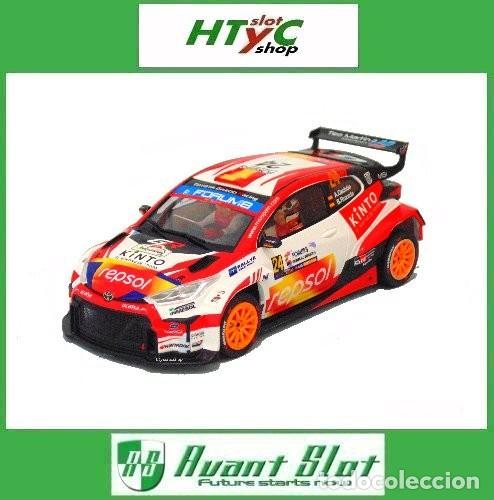 Slot Cars: AVANT SLOT TOYOTA YARIS RALLY 2 #24 REPSOL RALLY JAP&Oacute;N 2025 CACH&Oacute;N AV52611