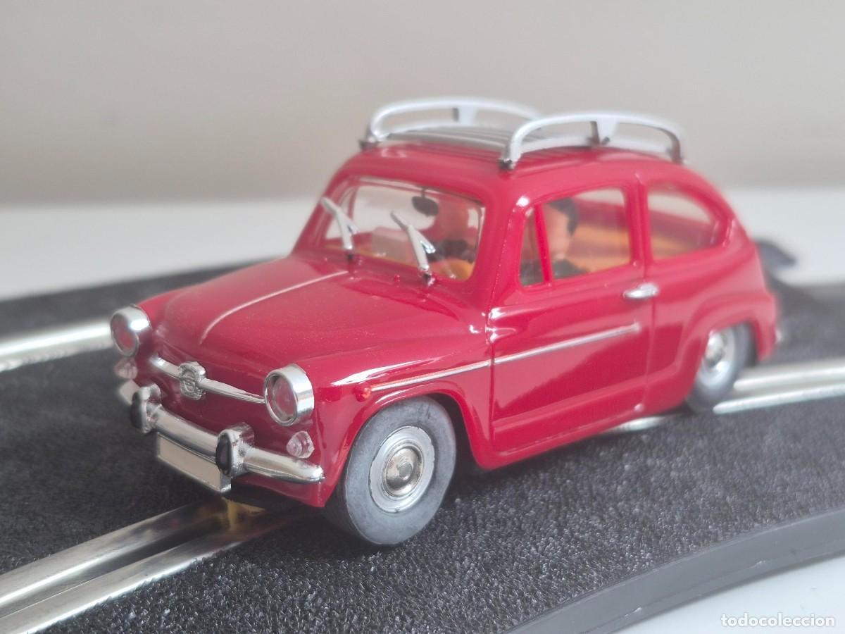 Slot Cars: SCALEXTRIC COCHE SEAT 600 E ROJO CON BACA REPROTEC SLOT CAR