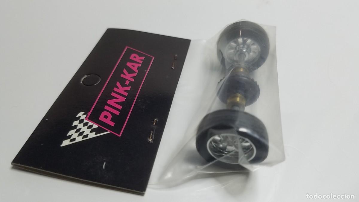 Slot Cars: SLOT SCALEXTRIC PINK-KAR BLISTER BOLSA EJE TRASERO CL&Aacute;SICO 16 RADIOS REF. RV 022