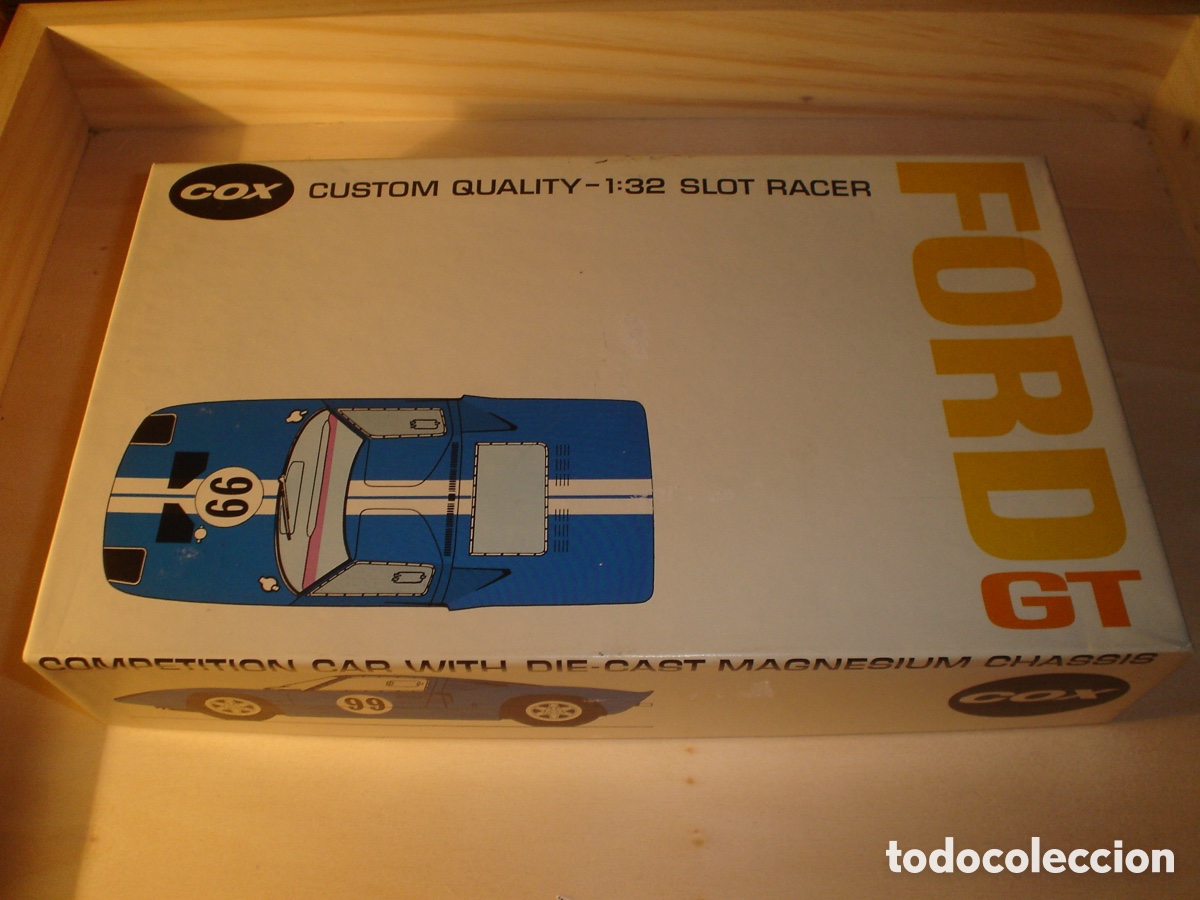 Slot Cars: Vintage Cox 1/32 Ford GT unbuilt kit
