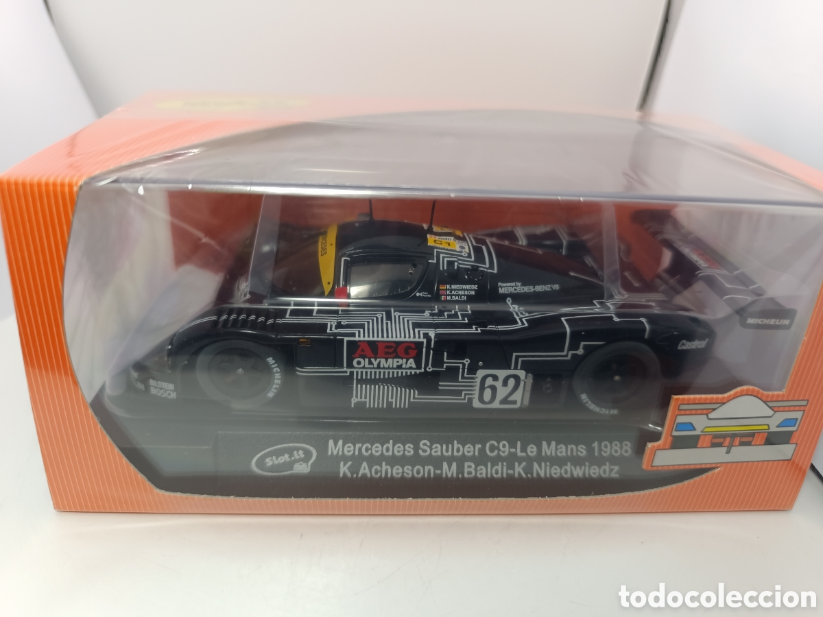 Slot Cars: SLOT.IT MERCEDES SAUBER C9 N.62 LE MANS 1988 CA06D