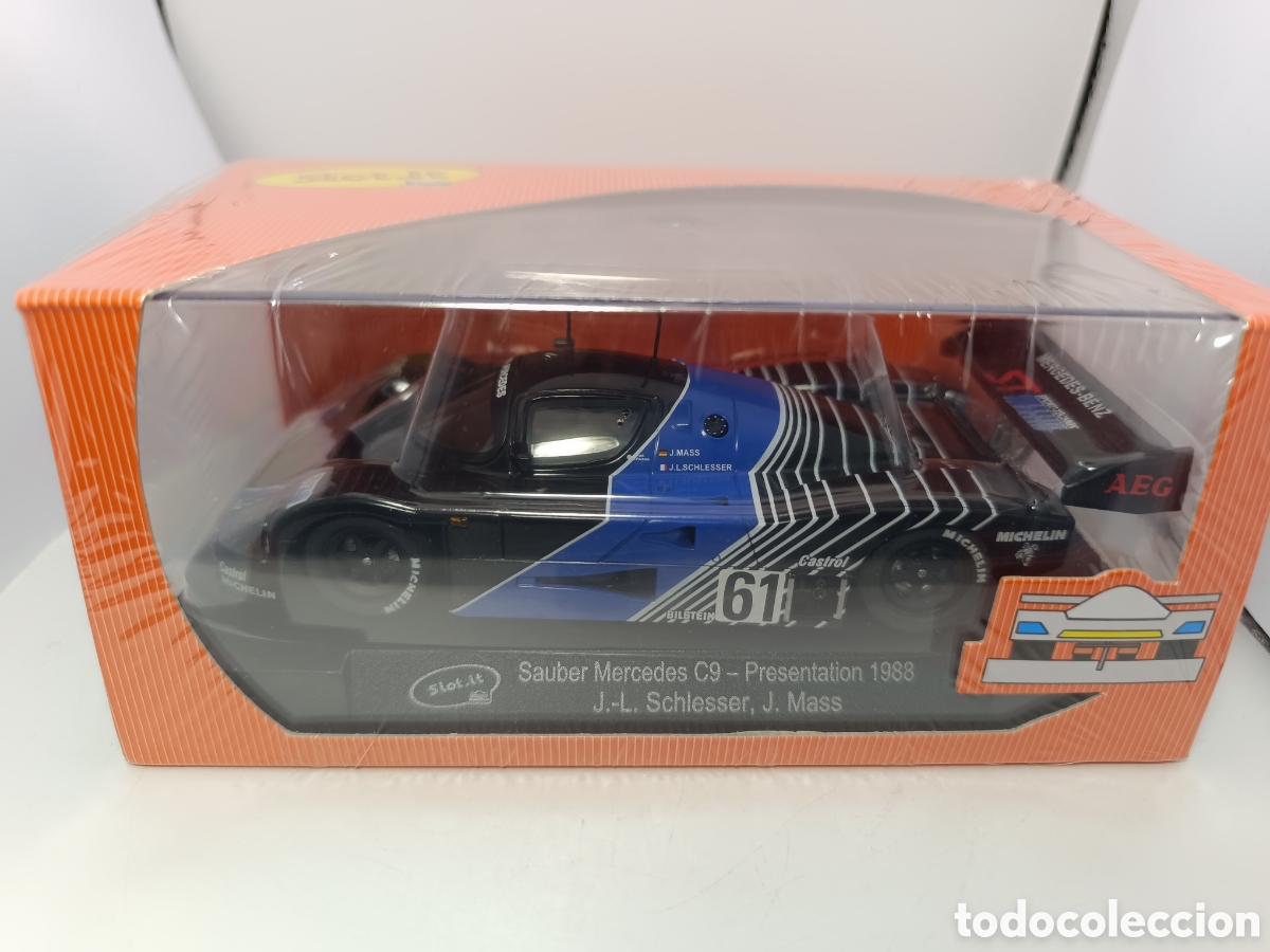 Slot Cars: SLOT.IT MERCEDES SAUBER C9 N.61 PRESENTATION 1988 CA06F