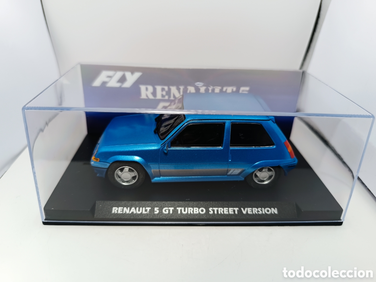 Slot Cars: FLY RENAULT 5 GT TURBO STREET VERSION BLUE
