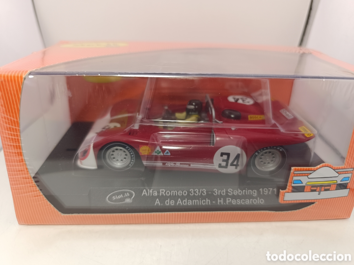 Slot Cars: SLOT.IT ALFA ROMEO 33/3 3RD SEBRING 1971 CA11A
