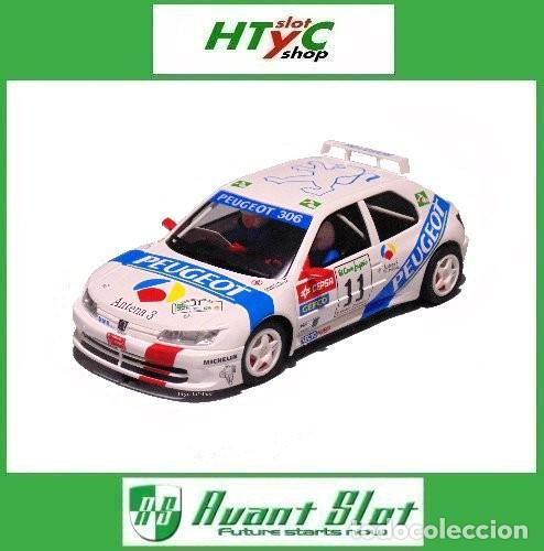 Slot Cars: AVANT SLOT PEUGEOT 306 MAXI #11 RALLY CORTE INGLES 1996 MORATAL / RODRIGUEZ AV52805